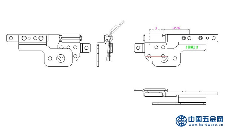 多功能翻转轴尺寸图