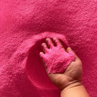 婚庆场地铺面用粉色彩砂 浪漫主题系列用粉红色染色彩砂