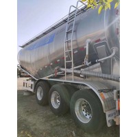 现车出售38立方铝合金散装粉粒物料运输半挂车