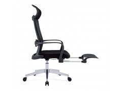 办公椅带脚踏 网布午休椅 高管工作椅 职员电脑椅图3