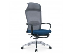 办公椅带脚踏 网布午休椅 高管工作椅 职员电脑椅图2