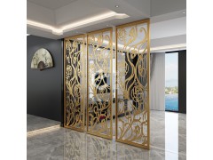 欧式不锈钢屏风定制图1