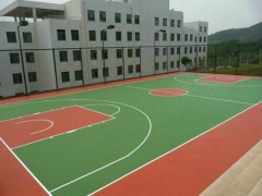 篮球场地坪漆，水性球场地坪漆，丙烯酸地面漆，运动球场地平漆图1