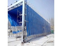 自动伸缩房 伸缩移动喷漆房 大型喷漆房设备厂家图1